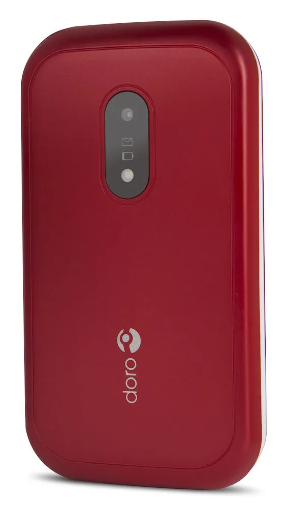 Doro 6041 -puhelin, punainen/valkoinen