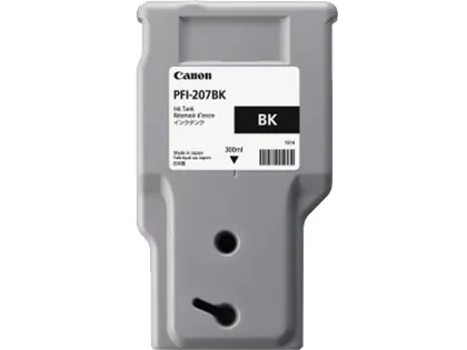 Canon PFI-207 BK-mustekasetti, 300 ml, musta