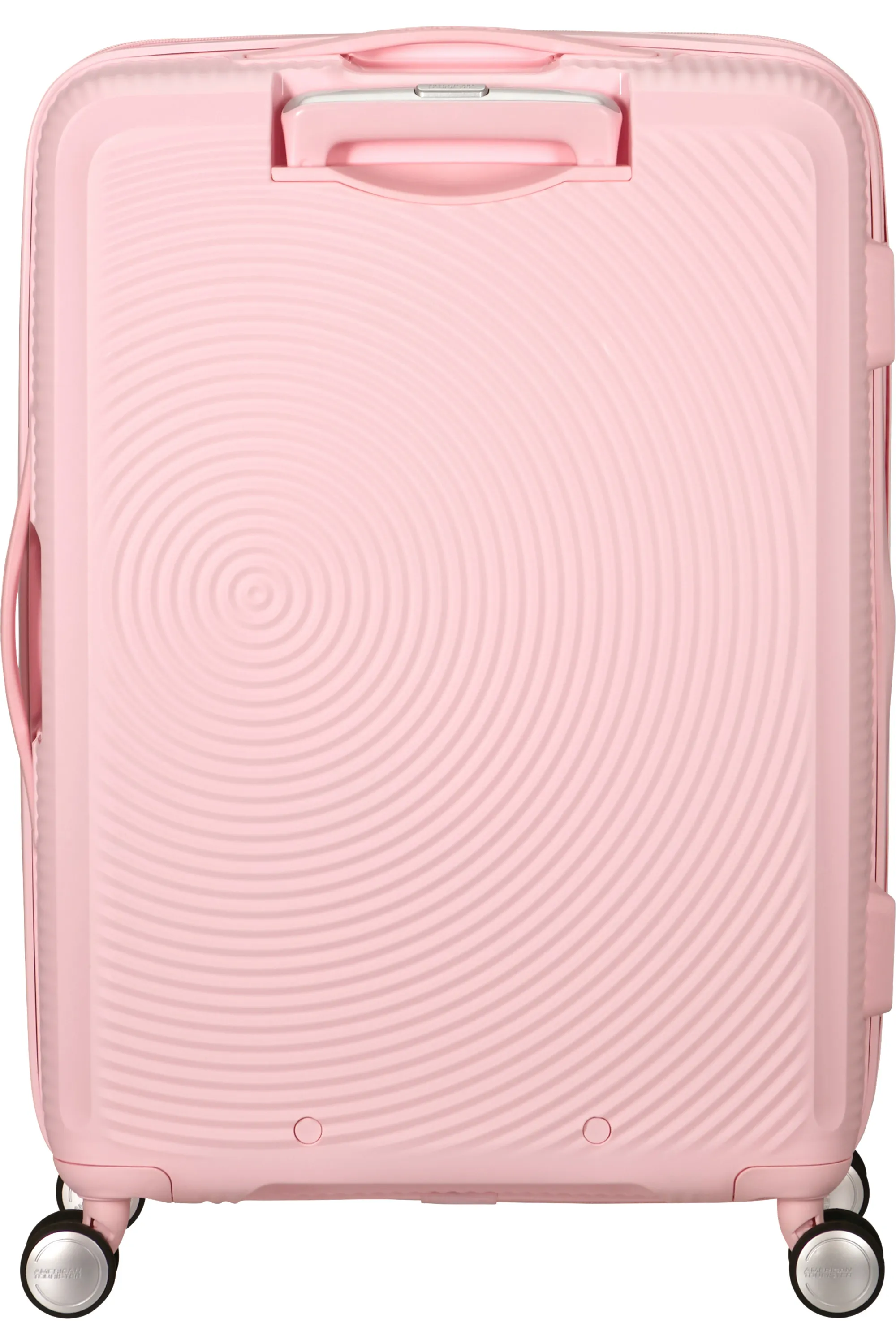 American Tourister Soundbox 67 cm Expandable Suitcase, 100% Polypropylene, Pastel Pink