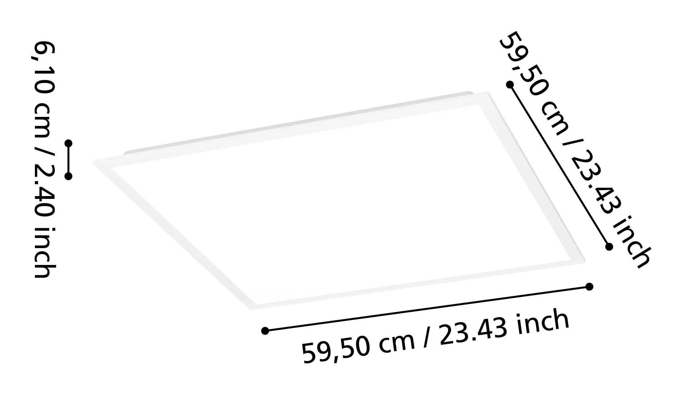 EGLO MORADILLO-Z - &Auml;lyk&auml;s LED-paneeli, Valkoinen