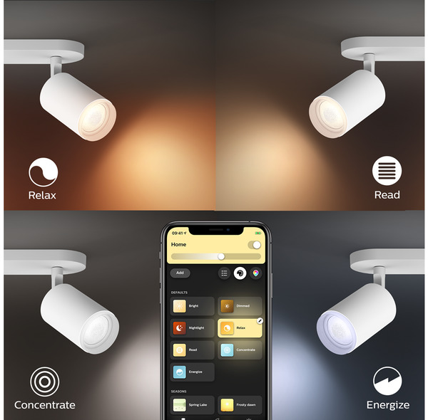 Philips by Signify Hue White and colour ambience Fugato single spotlight