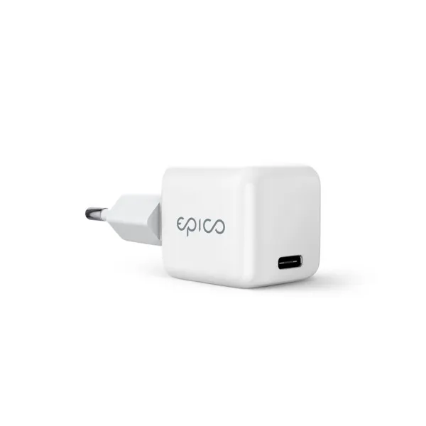 Epico 30W GaN Charger Bundle with 1.2m USB-C cable - white