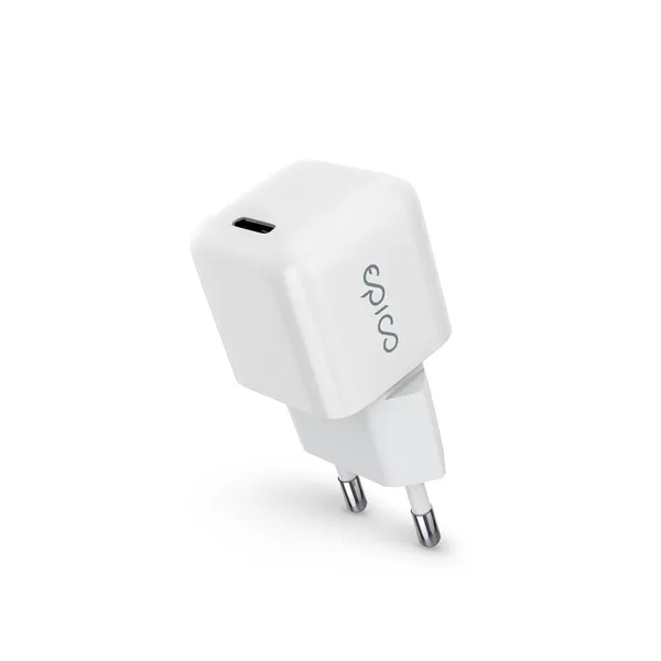 Epico 30W GaN Charger Bundle with 1.2m USB-C cable - white