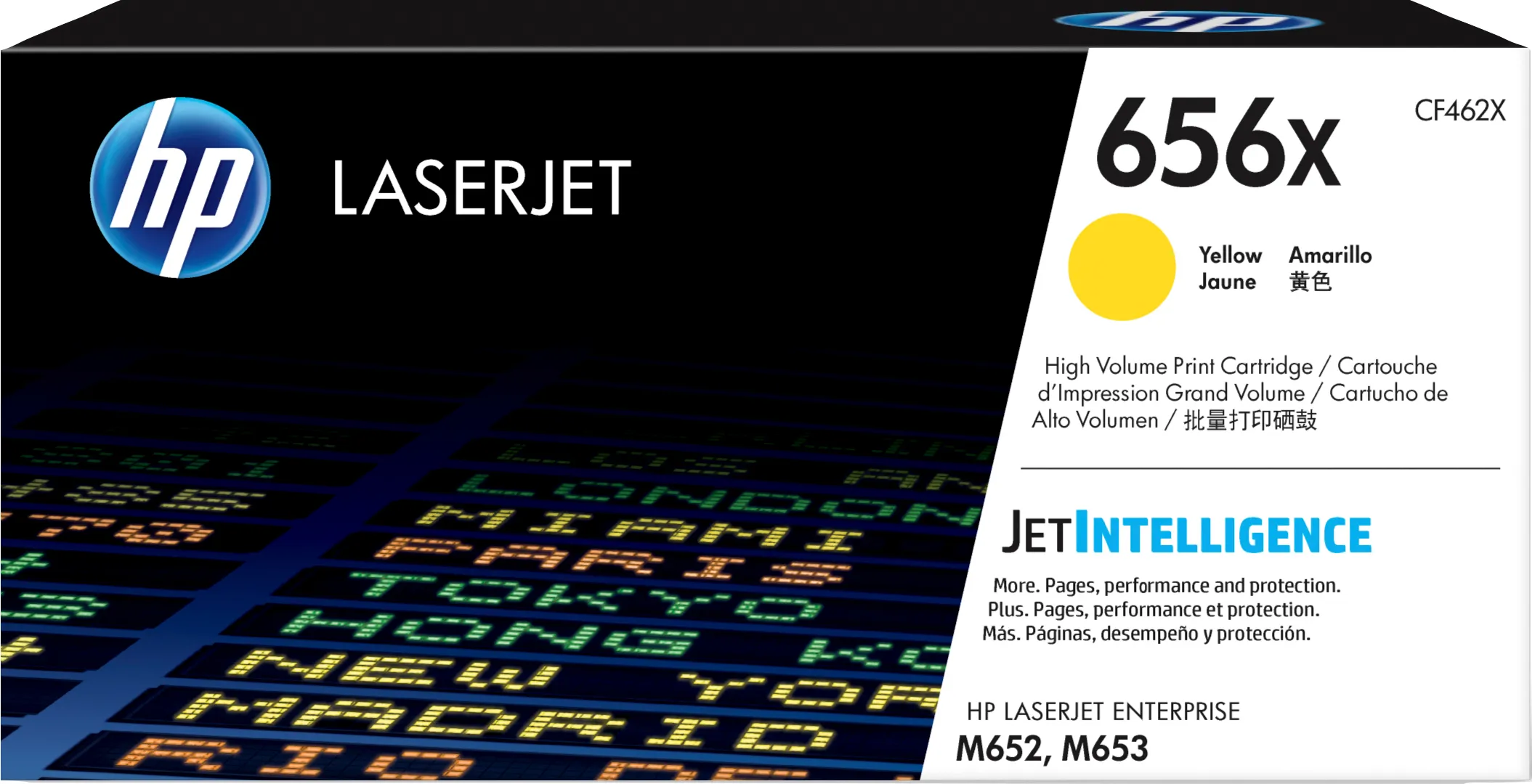 HP CF462X (656X) High Yield toner cartridge, Yellow