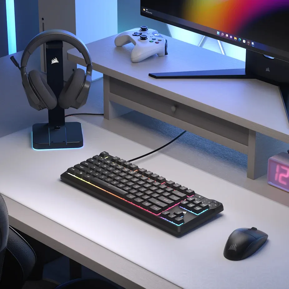 CORSAIR K55 CORE TKL Gaming Keyboard, Black