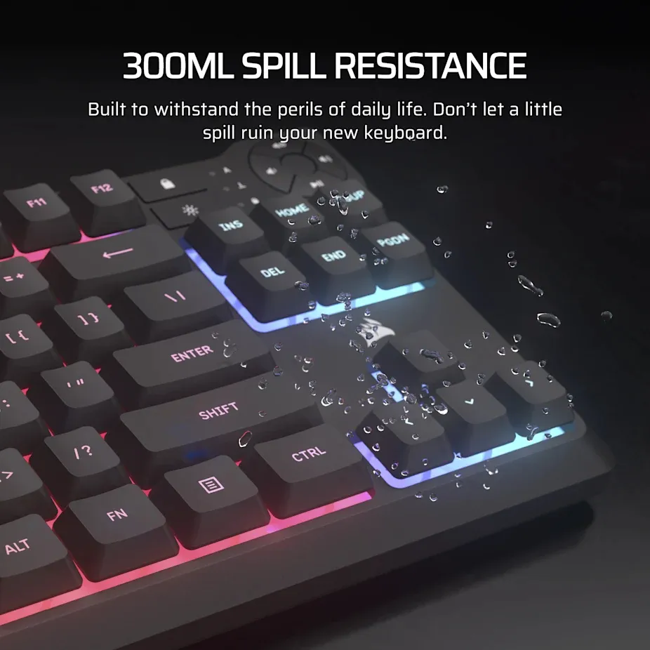 CORSAIR K55 CORE TKL Gaming Keyboard, Black