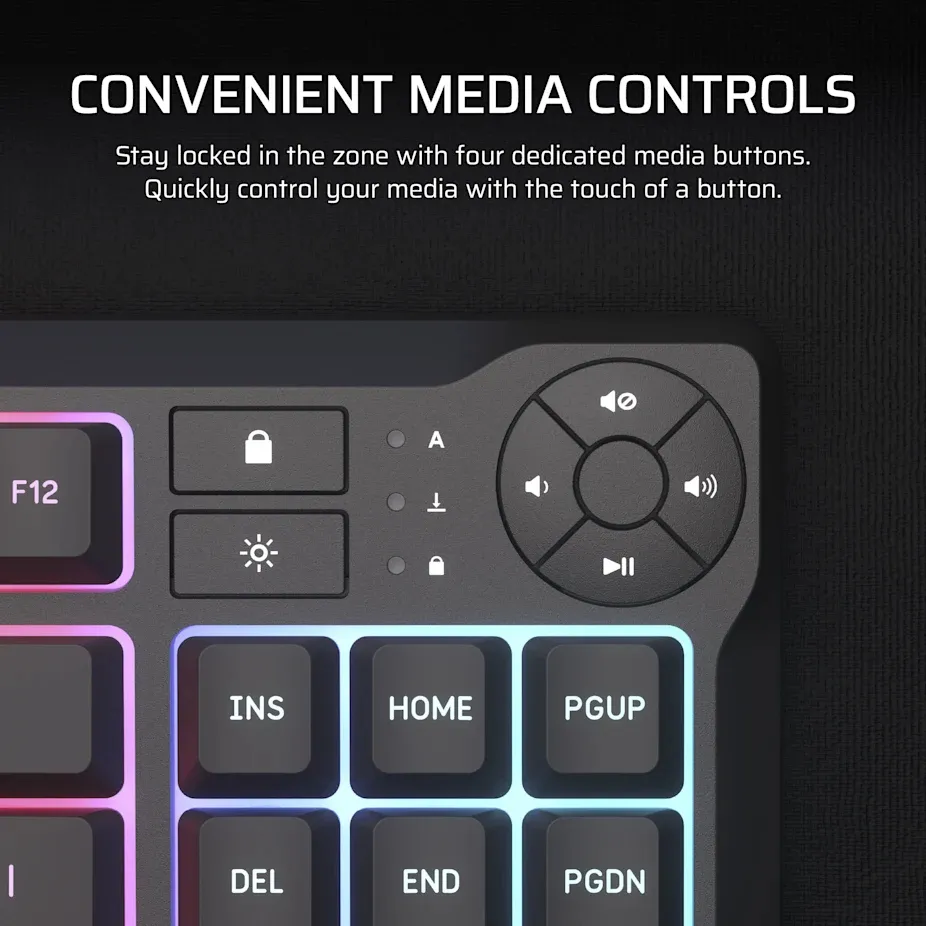 CORSAIR K55 CORE TKL Gaming Keyboard, Black