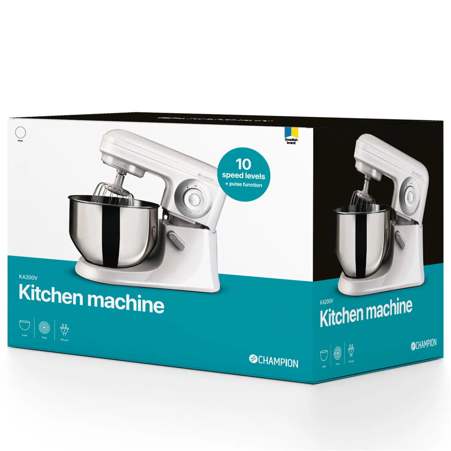 Champion 700W 5L - kitchen machine, white