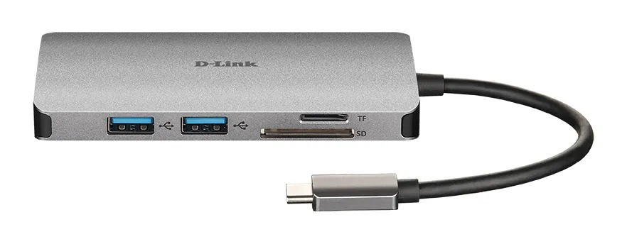 8-in-1 USB-C Hub with HDMI/Ethernet/Card Reader/Power Delivery