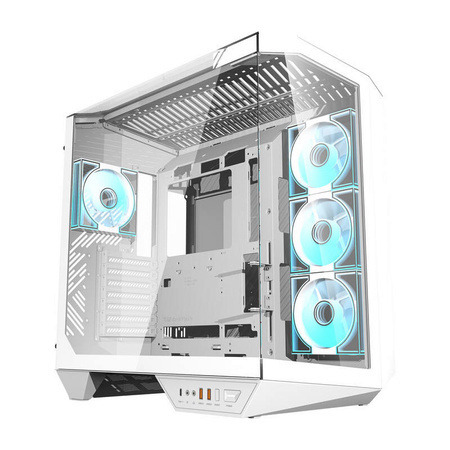 DARKFLASH DY470 Full-Tower Case with window and RGB lighting, White