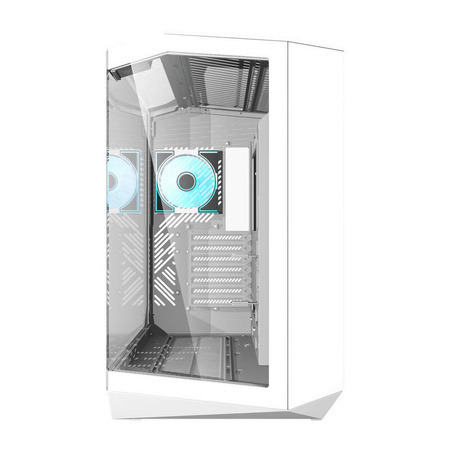 DARKFLASH DY470 Full-Tower Case with window and RGB lighting, White