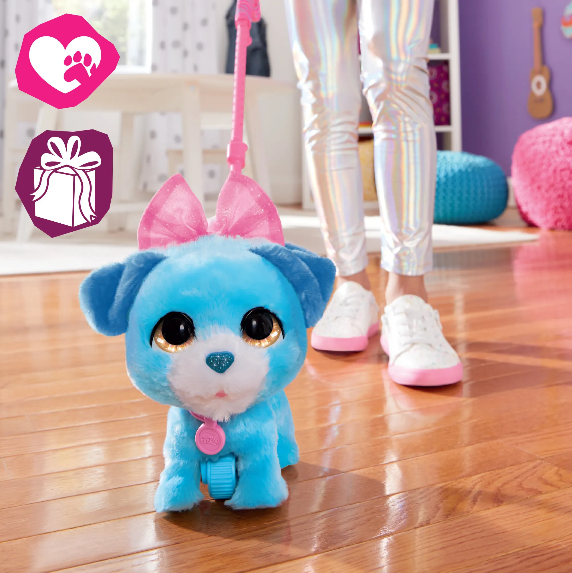 Hasbro FurReal Rockalots, cuddly toy (blue/white)