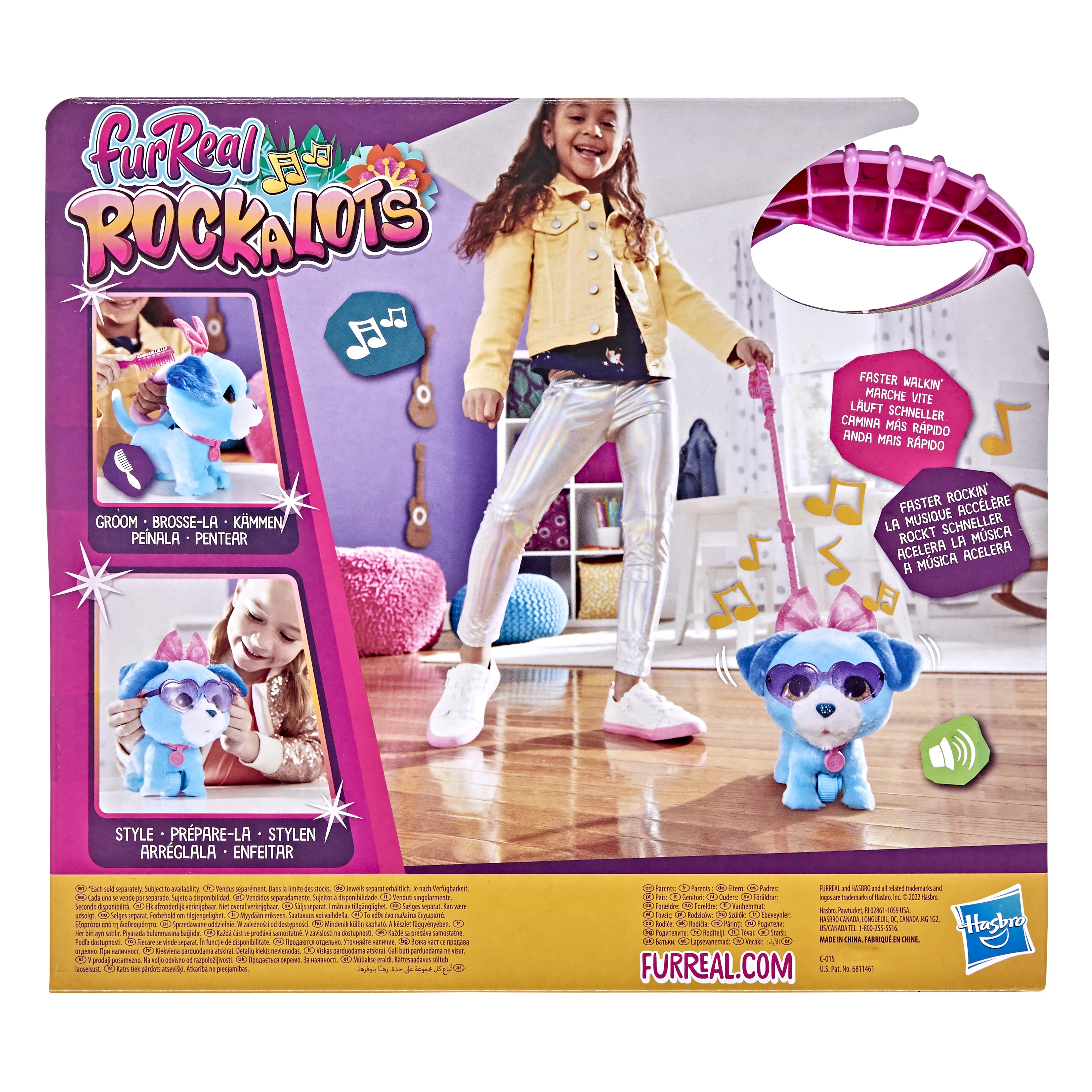 Hasbro FurReal Rockalots, cuddly toy (blue/white)