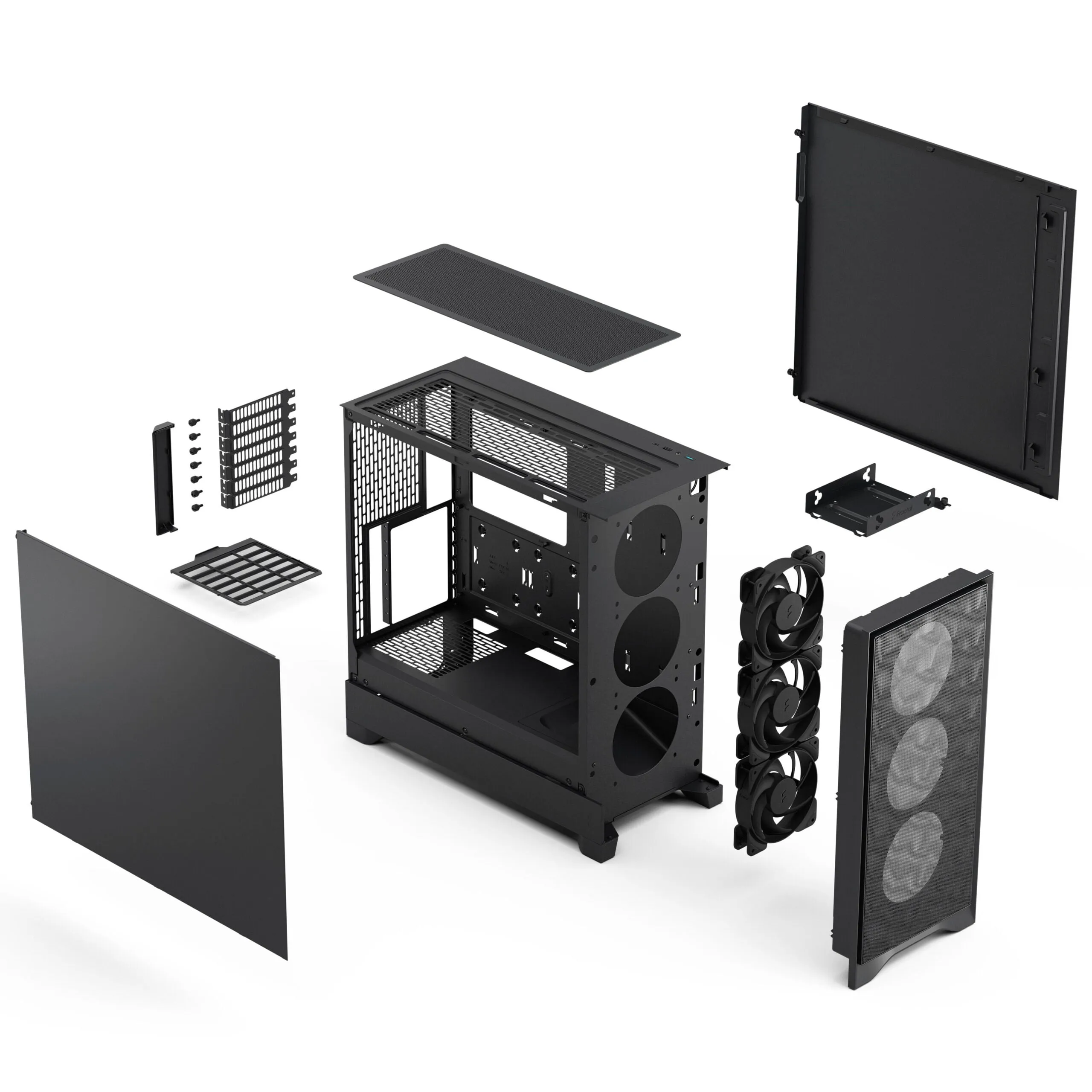 Fractal Design Pop 2 Air Midi-Tower Case, Black Solid