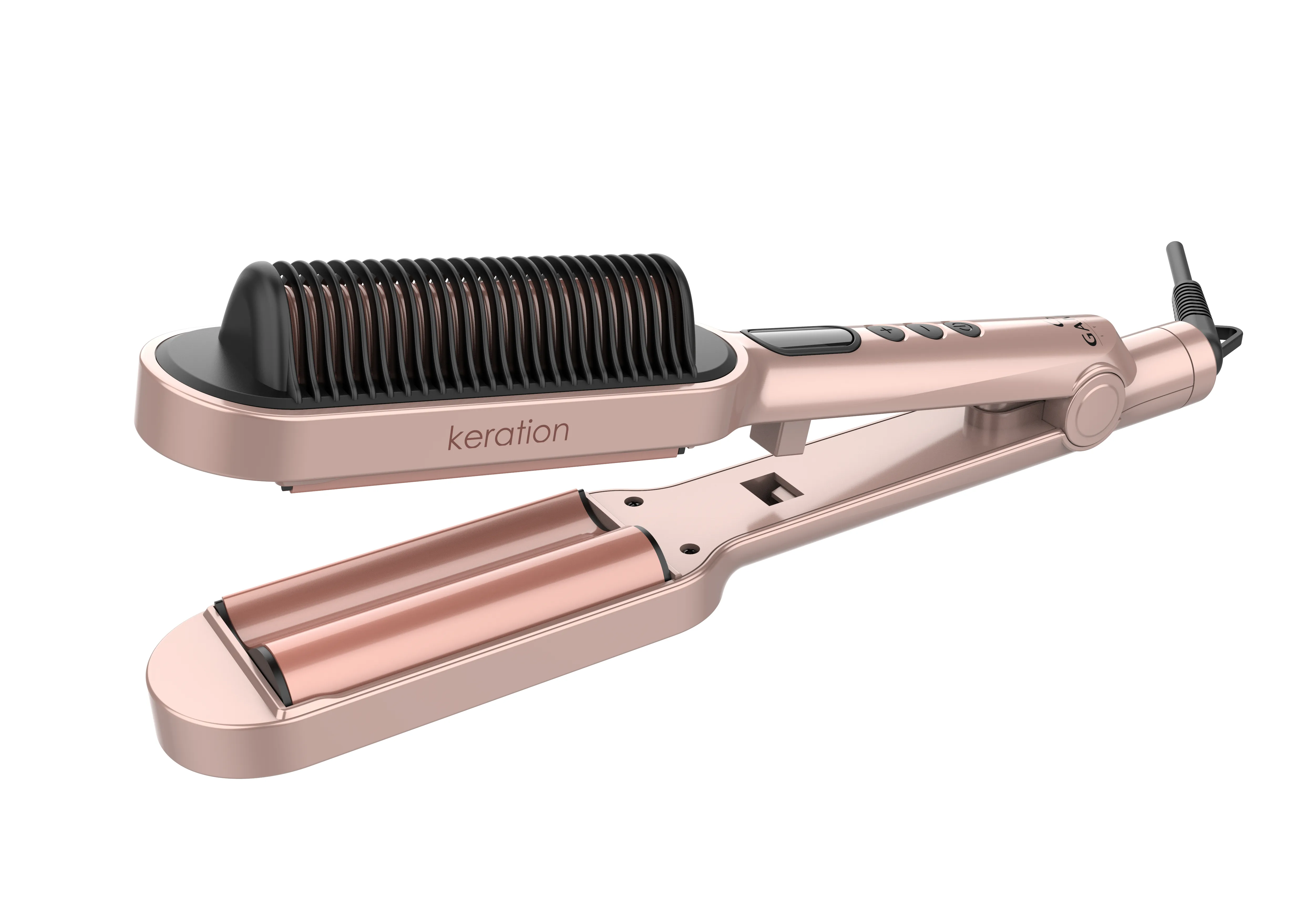 Keration Waver & Brush Styler GI1901 - krustång, Guld