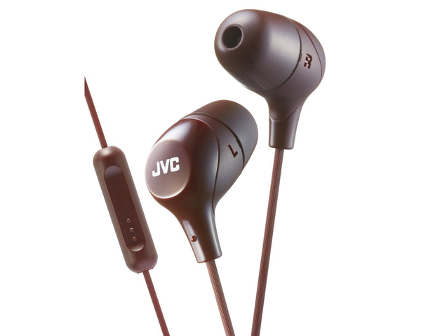 JVC H&ouml;rlur Marsmallow In-Ear Mic Brun