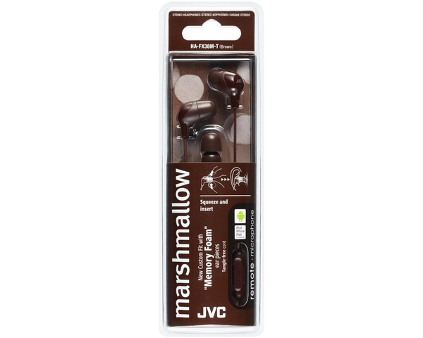 JVC H&ouml;rlur Marsmallow In-Ear Mic Brun