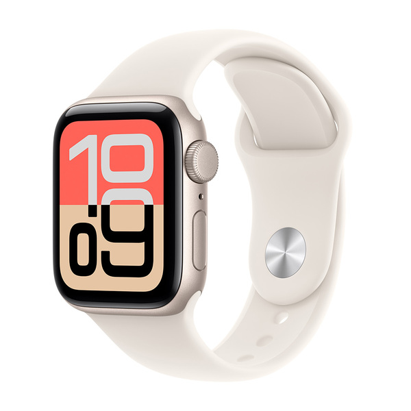Apple Watch SE 3 (GPS) 40 mm t&auml;htivalkea alumiinikuori ja urheiluranneke, S/M