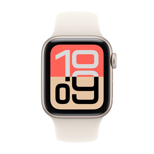 Apple Watch SE 3 (GPS) 40 mm t&auml;htivalkea alumiinikuori ja urheiluranneke, S/M