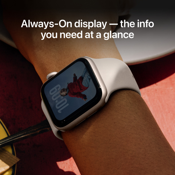 Apple Watch SE 3 (GPS) 40 mm t&auml;htivalkea alumiinikuori ja urheiluranneke, S/M