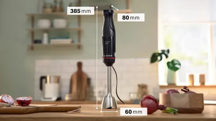 Bosch ErgoMaster Series 4 MSM4B6V2 1000 W 1,2 l -sauvasekoitin, musta