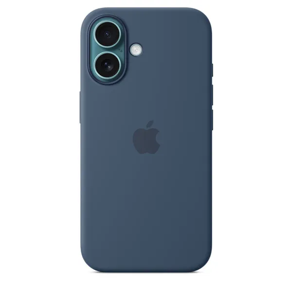 Apple iPhone 16, MagSafe - silicone case, Denim