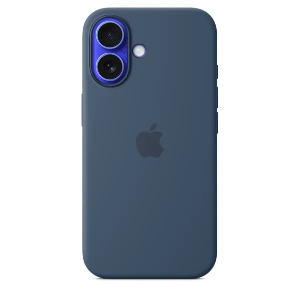 Apple iPhone 16, MagSafe - silicone case, Denim