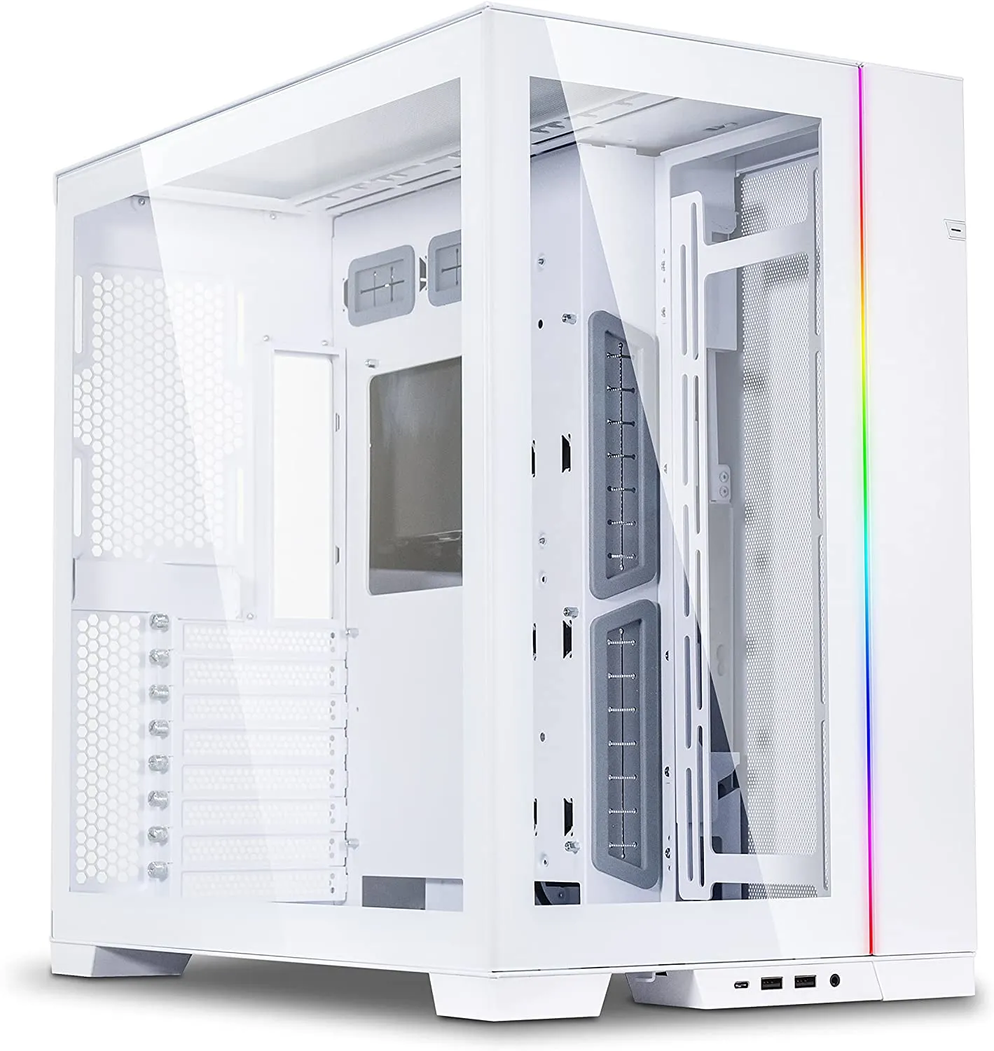 Lian Li O11 Dynamic Evo Midi-ATX -kotelo, valkoinen