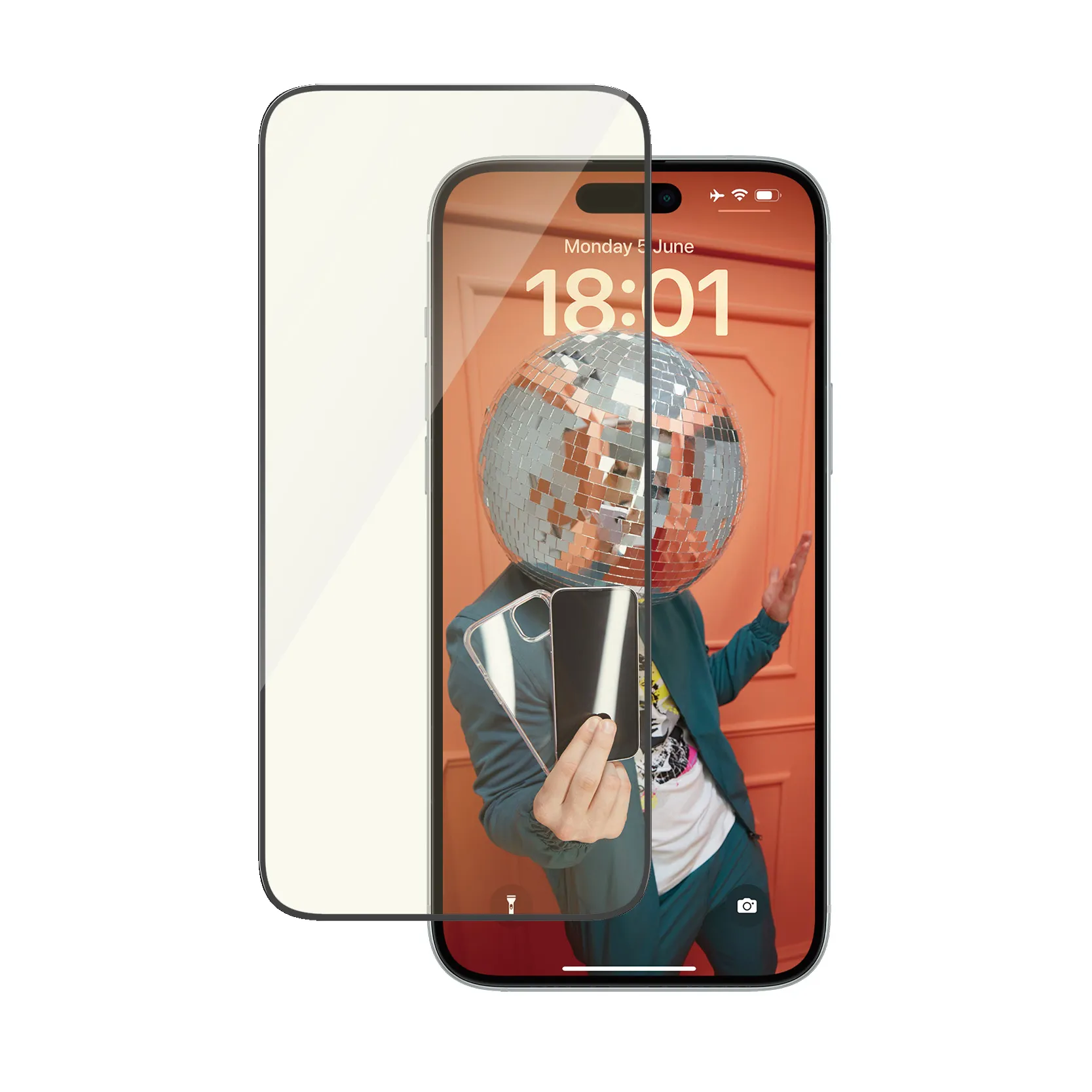 PanzerGlass Ultra-Wide Fit iPhone 15 Plus - Screen Protector, Anti Blue-Light, Anti-Reflective