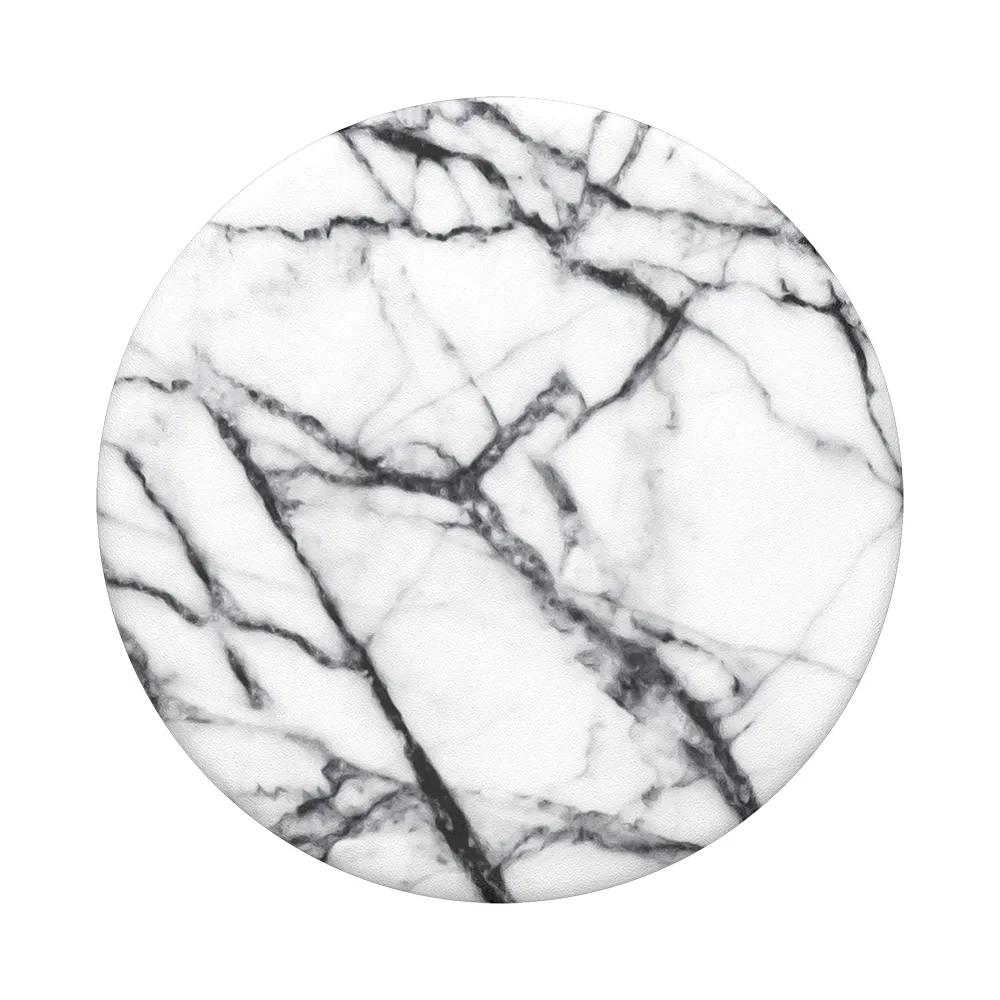 POPSOCKETS Dove White Marble Avtagbart Grip med St&auml;llfunktion