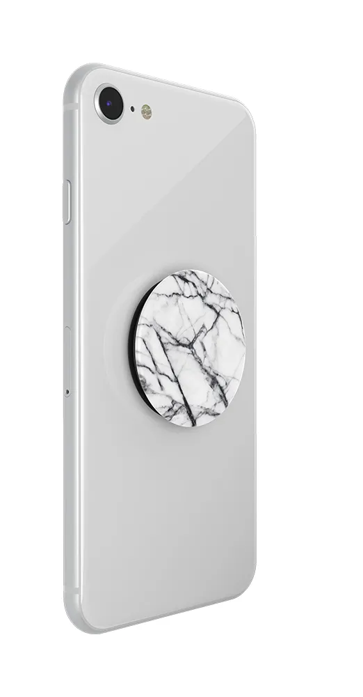 POPSOCKETS Dove White Marble Avtagbart Grip med St&auml;llfunktion