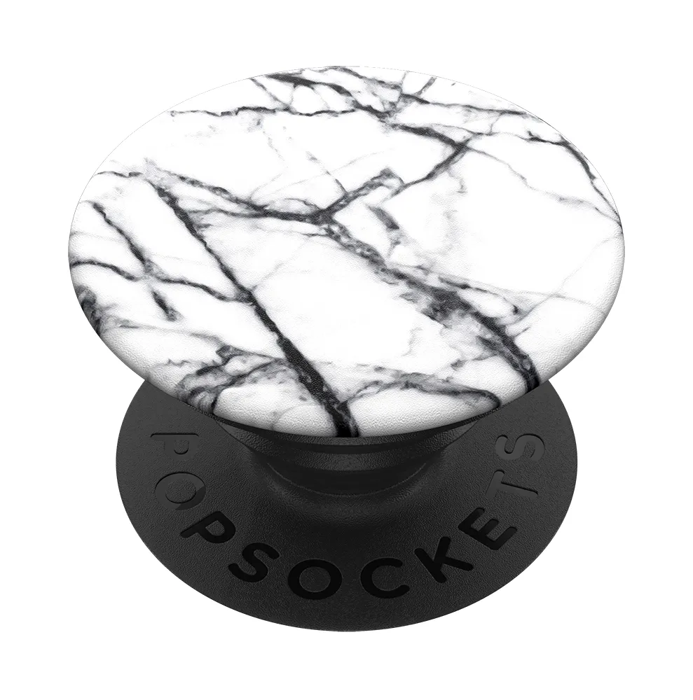 POPSOCKETS Dove White Marble Avtagbart Grip med St&auml;llfunktion