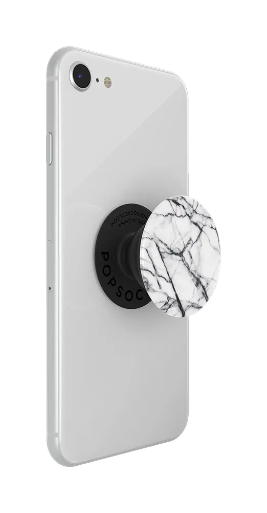 POPSOCKETS Dove White Marble Avtagbart Grip med St&auml;llfunktion