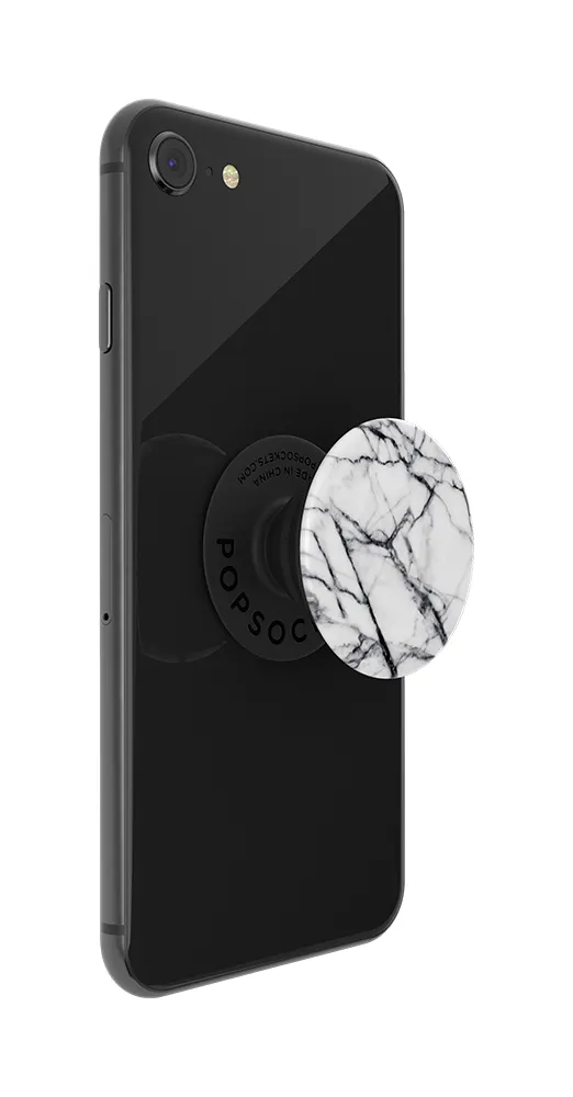 POPSOCKETS Dove White Marble Avtagbart Grip med St&auml;llfunktion