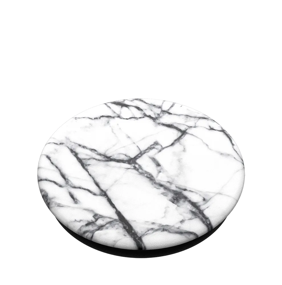 POPSOCKETS Dove White Marble Avtagbart Grip med St&auml;llfunktion