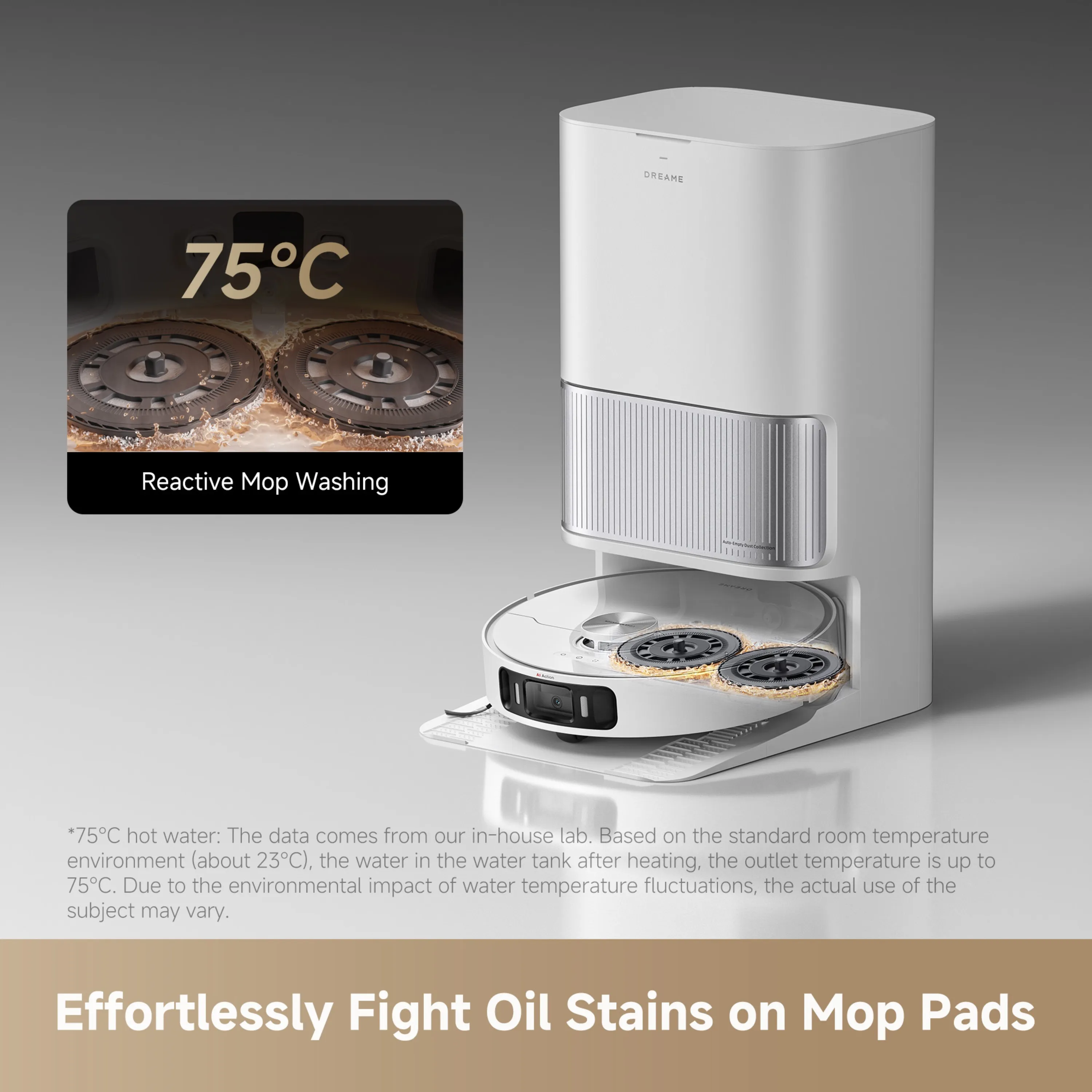 Dreame L40 Ultra AE Robot vacuum cleaner, White