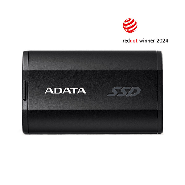 A-DATA SD820 1 Tt USB 3.2 Gen 2x2 (USB-C) -ulkoinen SSD, kannettava, roiskesuojattu, p&ouml;lytiivis, iskunkest&auml;v&auml;, pelik&auml;ytt&ouml;&ouml;n, musta/harmaa