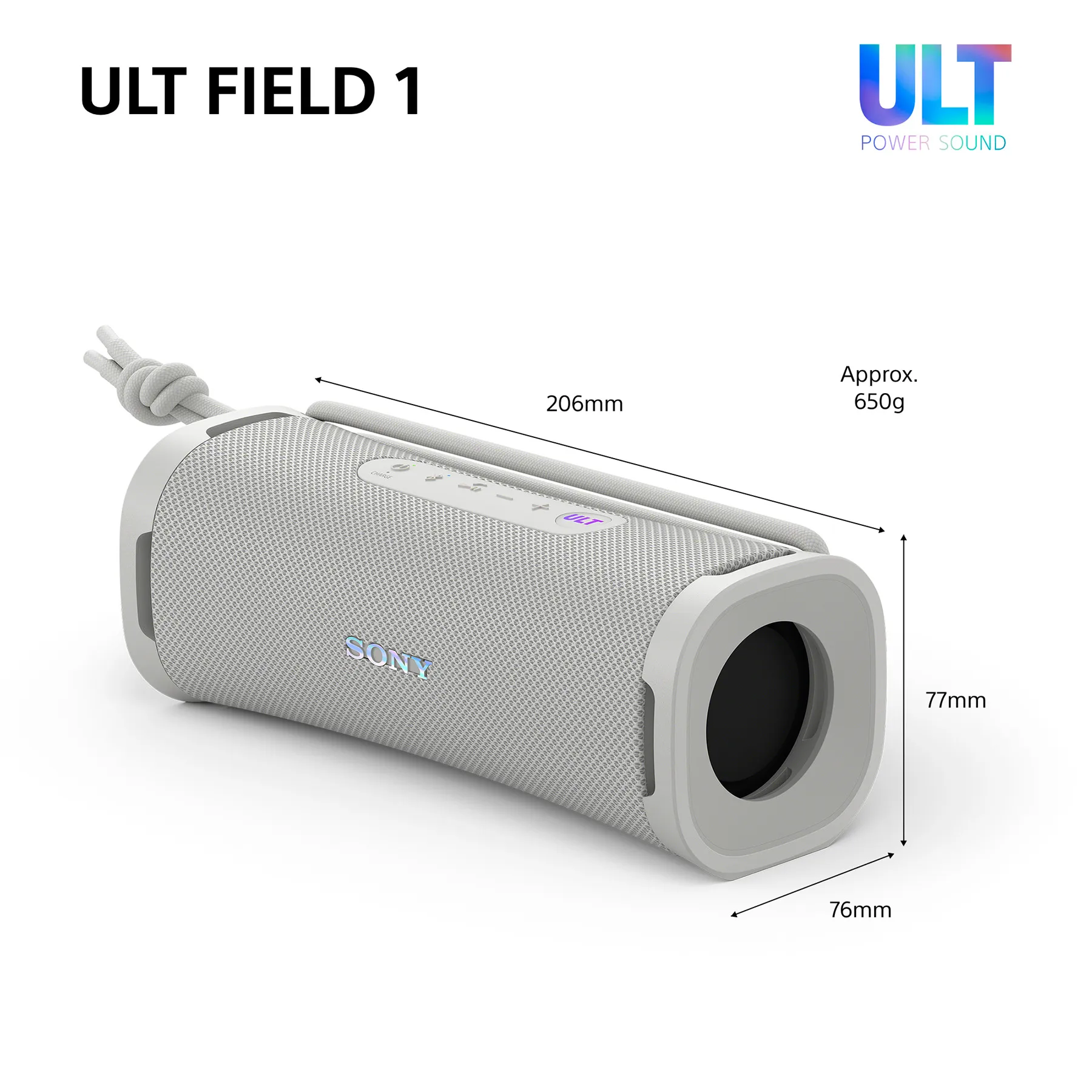 Sony ULT Field 1 1.0 Bluetooth Portable speaker, White