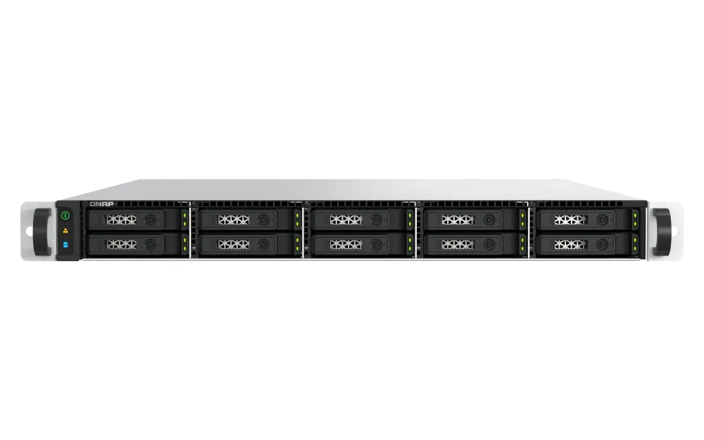 QNAP TS-H1077AFU-R7-32G - N&auml;tverkslagringsenhet, Svart, Gr&aring;