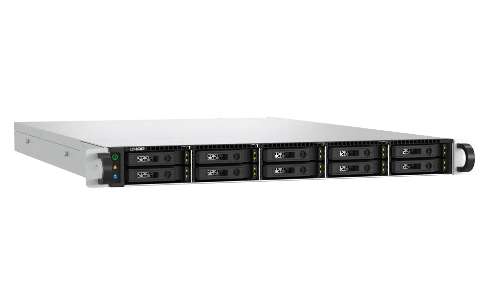 QNAP TS-H1077AFU-R7-32G - N&auml;tverkslagringsenhet, Svart, Gr&aring;