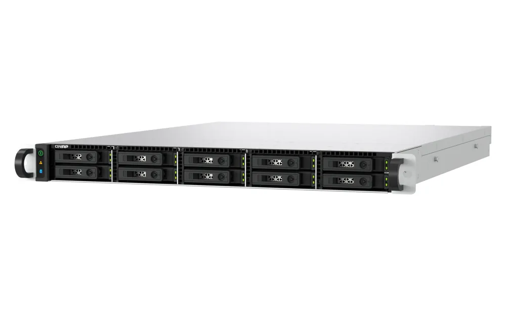 QNAP TS-H1077AFU-R7-32G - N&auml;tverkslagringsenhet, Svart, Gr&aring;