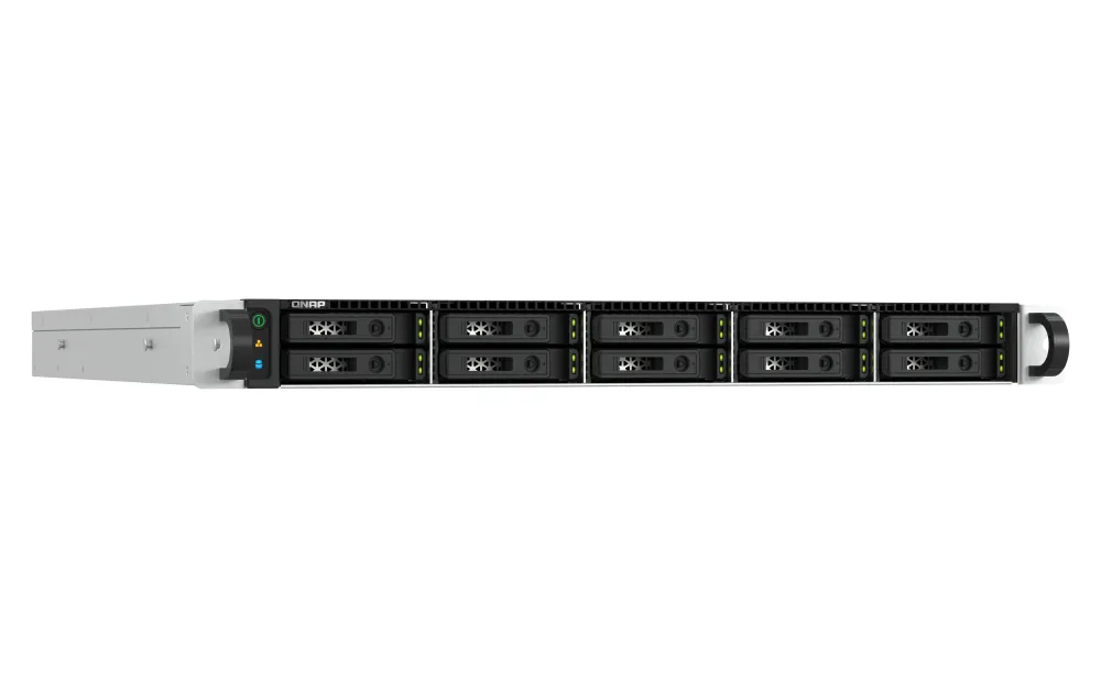 QNAP TS-H1077AFU-R7-32G - N&auml;tverkslagringsenhet, Svart, Gr&aring;