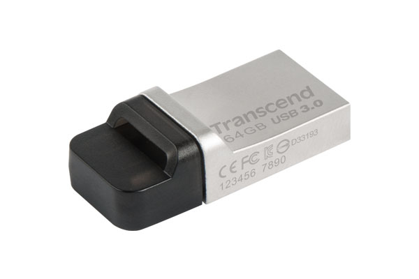 Transcend 64GB JetFlash 880 USB 3.0 - memory stick, Black/Silver