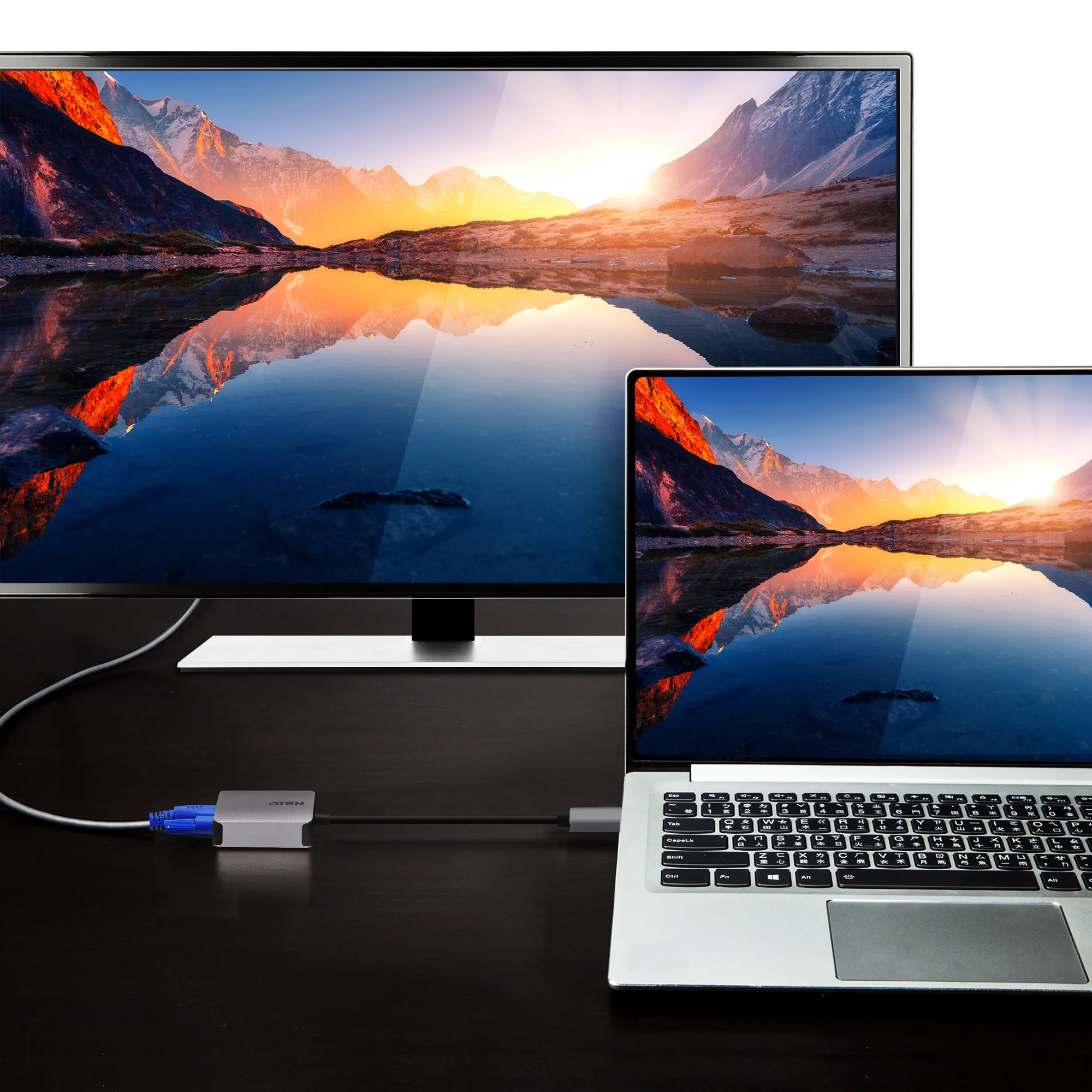 ATEN USB-C to VGA Adapter