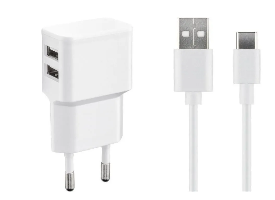 USB Type C Charger Set White