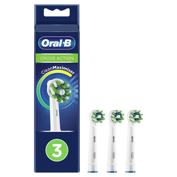 Oral-B CrossAction - brush head, 3pcs