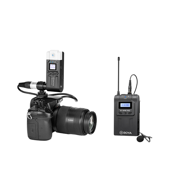 Boya Wireless Mic, UHF Dual-Channel Wireless Microphone System