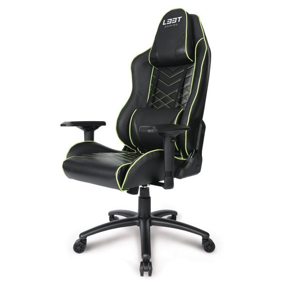 l33t E-Sport Gaming Chair - Green