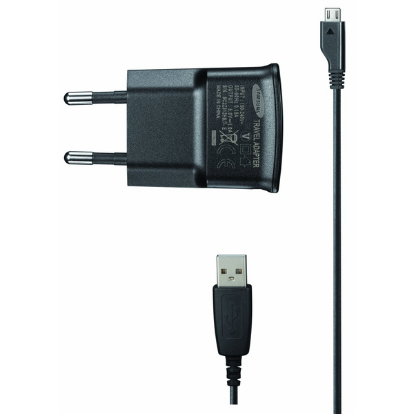 U80EBEGSTD Travel adapter micro USB 1A. Black