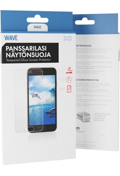 WAVE Panssarilasi, Suora, Huawei Y5 (2017) / Y6 (2017)